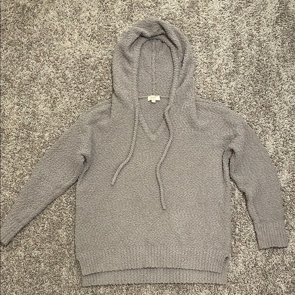 LOFT Gray V-Neck Sweater
